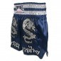 Spodenki Muay Thai Kickboxingu Lumpinee : LUM-038-Ciemnoniebieski